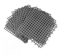 yeeplant Lot de 12 Dalles de Sol Emboîtables, Dalles de Pont en Plastique Modulables, Dalles de Drainage Antidérapantes, Dalles de Sol Autoportantes pour Salle de Bain, Cuisine, Piscine, Gris
