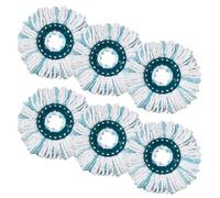 YeeQo 6 Microfiber Mop Rechange pour Leifheit Clean Twist Disc Mop Micro | pour Leifheit Clean Twist Disc Mop Ergo, Puissant Absorbant et décontamination, adapté à Tous Les Types de Plancher