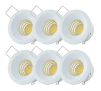 yeerockal Lot de 6 Mini Spots Encastrés 3 W avec Transformateur Remplaçable Boîtier Intérieur en Aluminium Spots LED Encastrés pour Verrières Balcons éclairage de Plafond