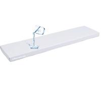 Yekuhe Housse Imperméable Coussin de Banc en Similicuir, Housse de Banquette Amovible Lavable, avec Fermeture Éclair et Fond Antidérapant pour Jardin, Terrasse & Intérieur(Blanc,50x50x5cm)