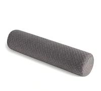 Yekuhe Oreiller Cylindrique Mémoire de Forme Personnalisable - Housse Zippée Amovible et Lavable pour Coussin Cervical et Traversin(Gris,90x15cm)