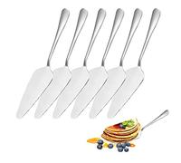 YEKUYEKU 6 Pièces Pelle a Tarte, Serveur de Gâteau, Pelle à Gâteau, Serveur à Tarte, Serveur de Pizza, Pelle à Gâteau Dentelée en Acier Inoxydable pour Cuisine Fêtes Quotidiennes Mariages