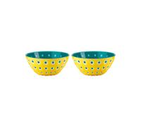 Guzzini - Le Murrine, Lot 2 Bols S - Jaune/Blanc/Aigue-marine - 279412225