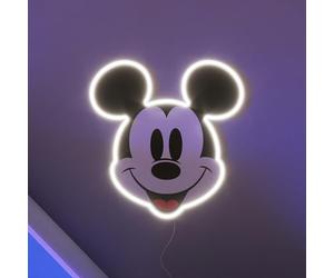 YELLOWPOP Éclairage néon LED Mickey Mouse (visage imprimé) - Murales faciles à installer, économiques en énergie