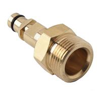 Yelvera Adaptateur M22 pour nettoyeur haute pression à connexion rapide en laiton massif 220 bar 3200 PSI Coupleur K-Series Raccord de tuyau d'entrée M22 Sortie Raccord rapide pour équipement de
