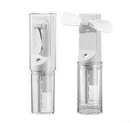 Yelvera Ventilateur humidificateur portatif avec 4 réglages de force du vent, construction compacte pour un transport et un soulagement quotidiens (blanc)