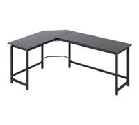 YeMaster Bureau d'ordinateur, bureau d'angle, bureau réglable en hauteur, 168 x 120 x 75 cm, pour la maison, le bureau et l'étude, noir noir G