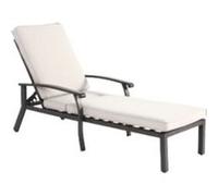 YeMaster Chaise de patio Leisure, fauteuil inclinable Leisure, fauteuil inclinable réglable avec coussin, beige beige G