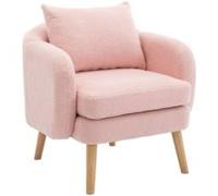 YeMaster Fauteuil simple et moderne, canapé simple, chaise de loisirs, 71*72*71cm, rose Rose G