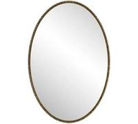 YeMaster Miroir de salle de bain, miroir ovale vintage, miroir mural pour salle de bain, chambre, salon - doré doré G