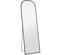 YeMaster Miroir pleine longueur, 161,5 x 50 cm, miroir de sol, convient pour le salon et la chambre, noir