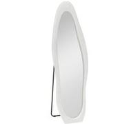 YeMaster Miroir pleine longueur, 50 x 160 cm, miroir de toilette irrégulier, adapté à la chambre à coucher, au salon - blanc Blanc G