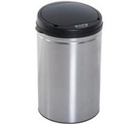YeMaster Poubelle automatique à capteur, poubelle à capteur infrarouge, 30 L, acier inoxydable Argent G