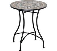 YeMaster Table de jardin, petite table ronde, table basse, 60 cm, pour balcons et terrasses G