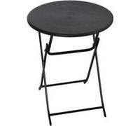 YeMaster Table ronde pliante, table de jardin, 60 cm, pour balcon ou jardin noir G