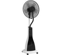 YeMaster Ventilateur de sol avec fonction brumisation, 90 W, réservoir d'eau 3 L, 3 vitesses, avec télécommande Noir G