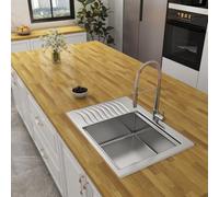 YENHOME Papier Peint Adhésif Imitation Bois Brun Clair 40x300cm Revetement Plan de Travail Cuisine Bois Film Adhésif pour Meuble Armoires Porte Table Marron Rouleau Vinyle Autocollant pour Bureau