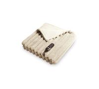 Yentl Striped Couverture Chauffante Electrique - 200x200 cm - Beige
