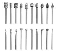 Yenvory 20 Fraises et Forets Rotatifs 3mm (1/8") - Embouts de Gravure et Sculpture pour Bois, Métal, Pierre - Accessoires pour Outils Rotatifs & Projets DIY