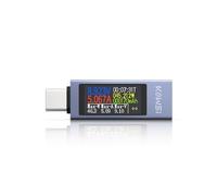 YEREADW Testeur USB C Meter de Courant et de Tension 4-30V 0-12A, USB C Tester Multimètre Numérique USB Compteur Voltmètre Ampèremètre Capacité Alimentation Chargeur Détecteur