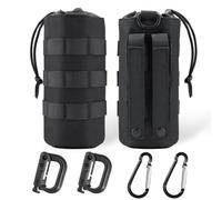 Yeria Porte Gourde Molle Tactique Pour Sac à Dos, Pochette Molle Militaire Avec Système Ceinture, Durable Sac à Dos Porte Gourde Randonnée Outdoor, Porte Bouteille Isotherme Léger Et Résistant