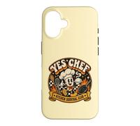 Yes Chef for Culinary Lover Kitchen Worker Humour Coque pour iPhone 16