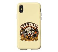 Yes Chef for Culinary Lover Kitchen Worker Humour Coque pour iPhone X/XS