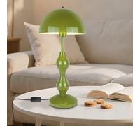 YESINTO Lampe de Chevet Champignon Vert,Grand Lampe Bureau avec Abat-Jour Décoratif Hauteur pour Chambre Enfant Salon et Bureau E27 E26(Ne contient pas),Interrupteur à Bouton Poussoir