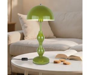 YESINTO Lampe de Chevet Champignon Vert,Grand Lampe Bureau avec Abat-Jour Décoratif Hauteur pour Chambre Enfant Salon et Bureau E27 E26(Ne contient pas),Interrupteur à Bouton Poussoir