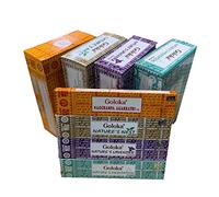 YesMandala Encens Goloka - Nag Champa - Nature - Nest - Lavande - Meditation - 4 boîtes de 15 g