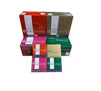 YesMandala Lot de 4 boîtes de 10 cônes d'encens Golden Nag Champa Nag Forest Nag Chandan Nag Meditation