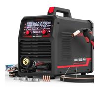 YESWELDER 185A Poste à Souder MIG MAG 230V, Contrôle Synergique | 6 en 1, Flux Core MIG/Gaz MIG/Spool Gun/Lift TIG/MMA, affichage numérique LED, pour le soudage de l'aluminium