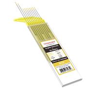 YESWELDER Électrode de tungstène de soudage TIG 1,5 % lanthané | Lot de 10 - 101,6 x 17,8 cm - Doré - WL15/EWLa-1,5