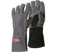 YESWELDER Gants de Soudeur MIG en Cuir 35cm | Ignifugés, cousus fil Kevlar, idéals pour barbecue, poêle et découpe plasma