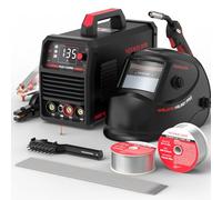 YESWELDER Poste Souder Fil Fourré MIG sans Gaz 135A 230V FLUX/LIFT TIG/MMA 3-in-1 Poste de Soudage avec Kit d'Accessoires,écran Numérique LED
