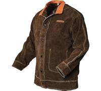 YESWELDER Veste de Soudeur en Cuir Robuste | Manteau ignifuge, résistant aux hautes températures, Protection optimale, coupe unisexe pour homme et femme