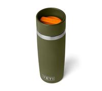 YETI Rambler Bouteille de voyage de 16 oz / 473 ml (olive/crabe orange | Bouteille et bouteille à café pour boissons chaudes, bouchon de navetteur étanche, tasse à café isotherme adaptée au sac à