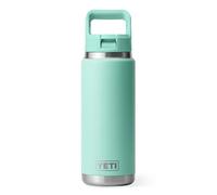 YETI Rambler C Straw Bottle, Stainless Steel Vacuum Insulated Bottle with Straw Cap, Seafoam, 26 oz (769 ml)