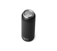 YETI Rambler Colster Slim Isolateur de canette en acier inoxydable, noir, 250 ml