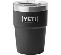 YETI Rambler Cup, Vacuum Insulated Stainless Steel Stackable Cup with Magslider Lid, Black, 16 oz (475 ml)
