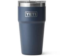 YETI Rambler Cup, Vacuum Insulated Stainless Steel Stackable Cup with Magslider Lid, Navy, 20 oz (591 ml)