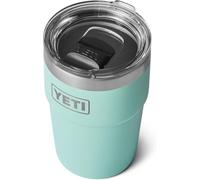 YETI Rambler Cup, Vacuum Insulated Stainless Steel Stackable Cup with Magslider Lid, Seafoam, 16 oz (475 ml)