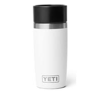 YETI Rambler Travel Bottle, Vacuum Insulated Stainless Steel Coffee Flask with Leakproof Hotshot Commuter Cap, White, 12 oz (355 ml)