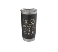 Yeux gothiques en toile d'araignée sombre, esthétique, horreur, cadeaux Y2K Gobelet isotherme en acier inoxydable double paroi