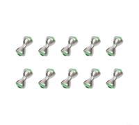 Yeux réalistes pour attacher les mouches 4 mm rouge, jaune, vert | Forme d'haltère de 3,2 mm, aspect réaliste 3D, matériau plastique, couleurs rouge, jaune, vert, nymphe