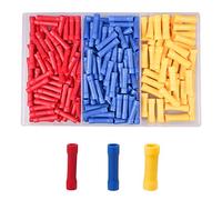 YEYIT Cosse Electriques Automobile a Sertir Ronde Plates 200 Pièces Assortiment Cosses de Electriques Connecteurs Bout Cosses à Sertir Isolées pour Câble Voiture 0,5mm²-6 mm ² (Rouge+Bleu+Jaune)