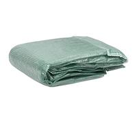 YEZIYIYFOB 9 m² - Bâche de rechange pour serre - 2 x 4,5 x 2 m - Protection contre le gel - Pour plantes - Résistant au gel - Pour serre à tomates - Vert - Étanche - 6 fenêtres latérales et 1 porte
