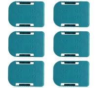 YFaith 6 pièces Supports de Porte-Batterie, Porte Outils Mural en ABS Robuste, Robuste Adaptateur Batteries, Bleu Support Mural pour Batterie, pour Makita, pour Bosch 14,4-18 V Batteries Li-ion