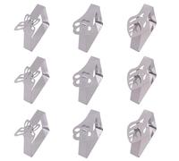 YFTRFR 9 Pièces Pince Nappe Inoxydable, Pince À Nappe Réglable Attache Protège-Table Jardin Clips Anti-Glissant Supports À Tissus pour Linge De Table Convient pour La Cuisine Et Les Pique-Niques