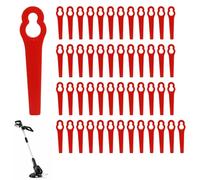 YFYWINSH 50 Lames De Rechange Pour Coupe-Bordures - Compatible Avec Les Coupe-Bordures Sans Fil Einhell -Lames De Coupe-Bordures En Plastique Convient Pour Les Modèles Einhell GE GC BG RG plus encore